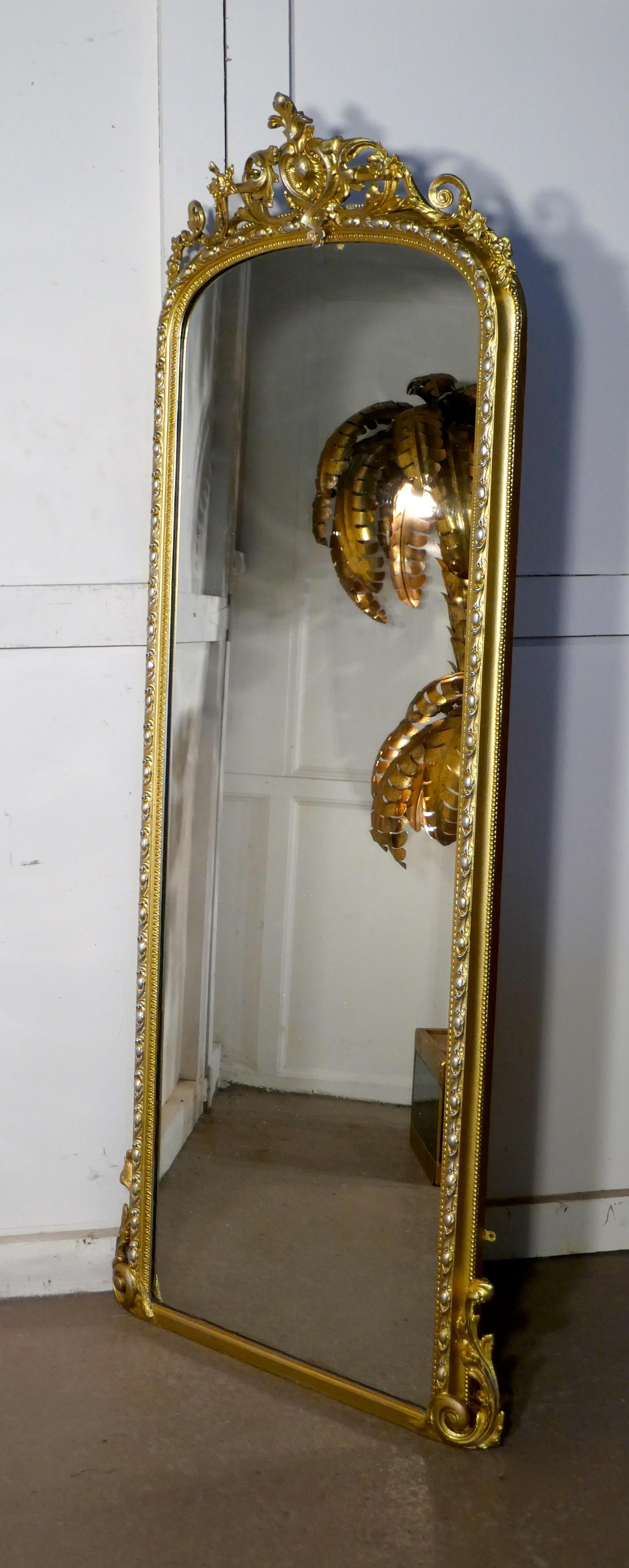 tall gold wall mirror