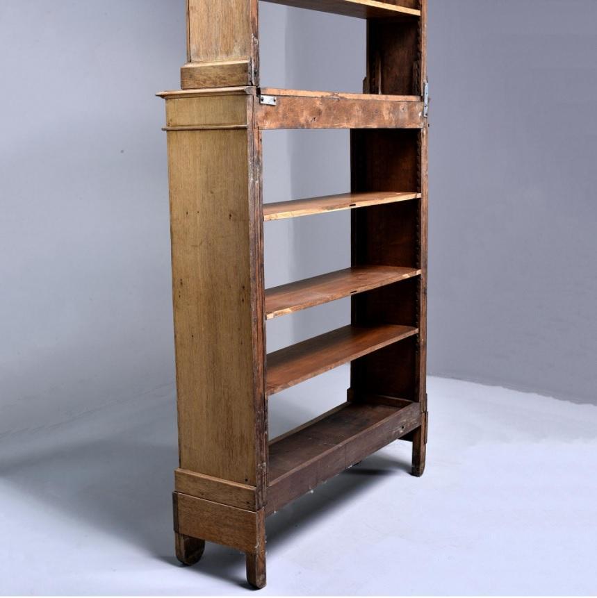 Tall French Bleached Oak Bookcase or Étagère with Adjustable Shelves 10