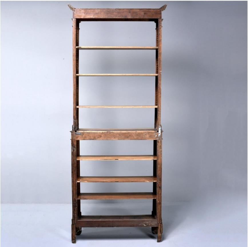 tall oak bookcase