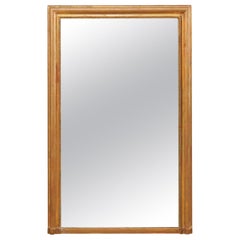 Tall French Gilded Wood Pier Mirror from the 19th Century