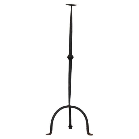 Tall French Iron Candle Stick
