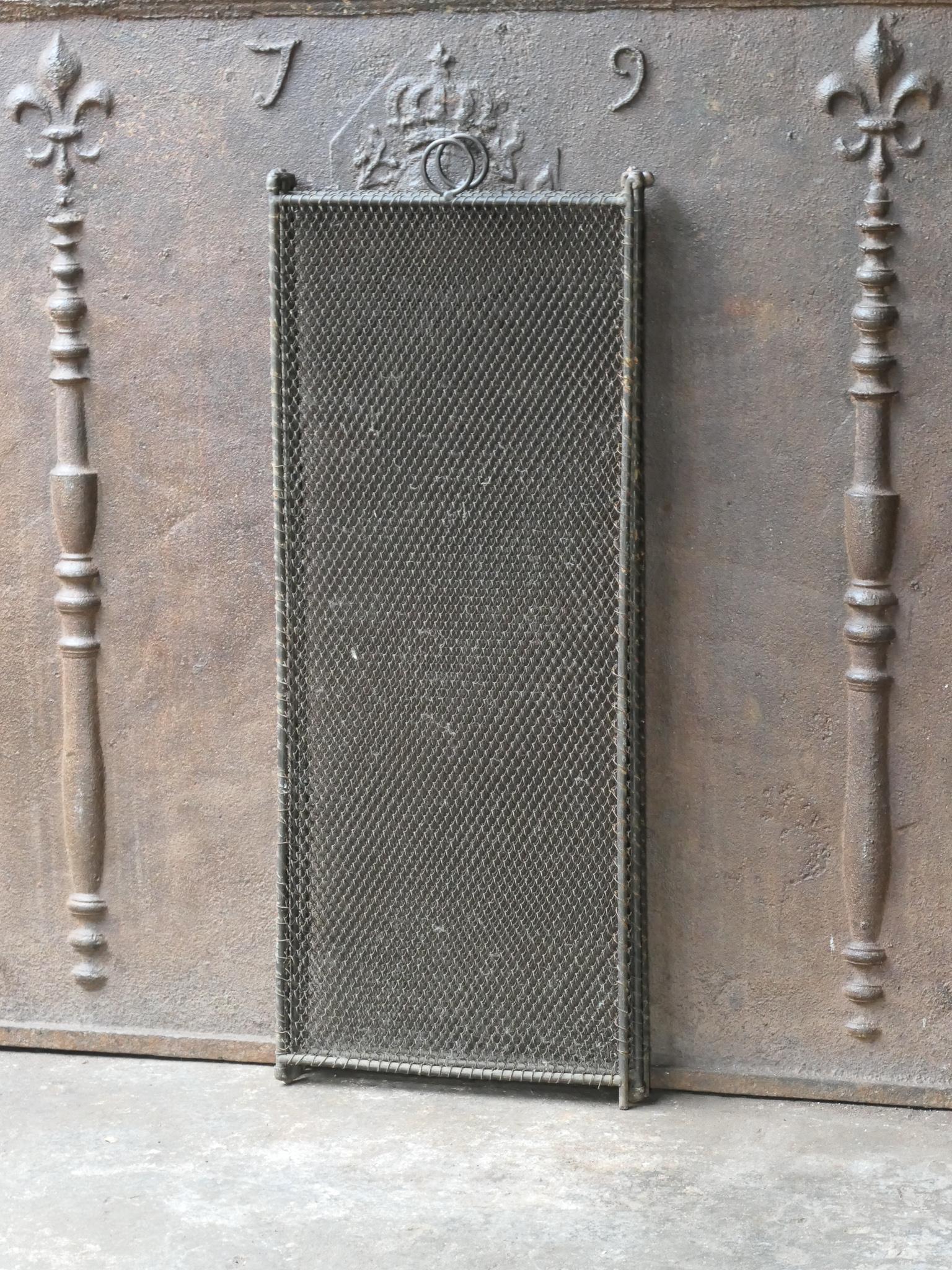 Tall French Napoleon III Fireplace Screen or Fire Screen, 19th Century 12