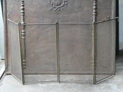 Paravento o parafuoco francese alto Napoleone III, XIX secolo