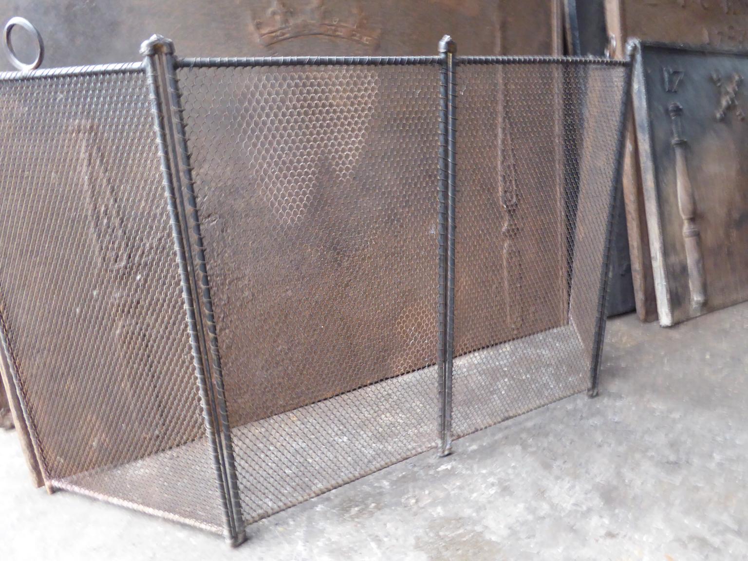 Tall French Napoleon III Fireplace Screen or Fire Screen, 19th Century 5
