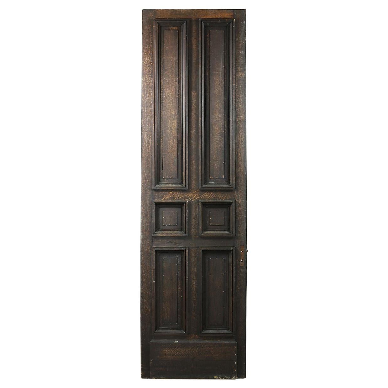 Tall French Oak Six Panelled Door or Panel, 20th Century For Sale