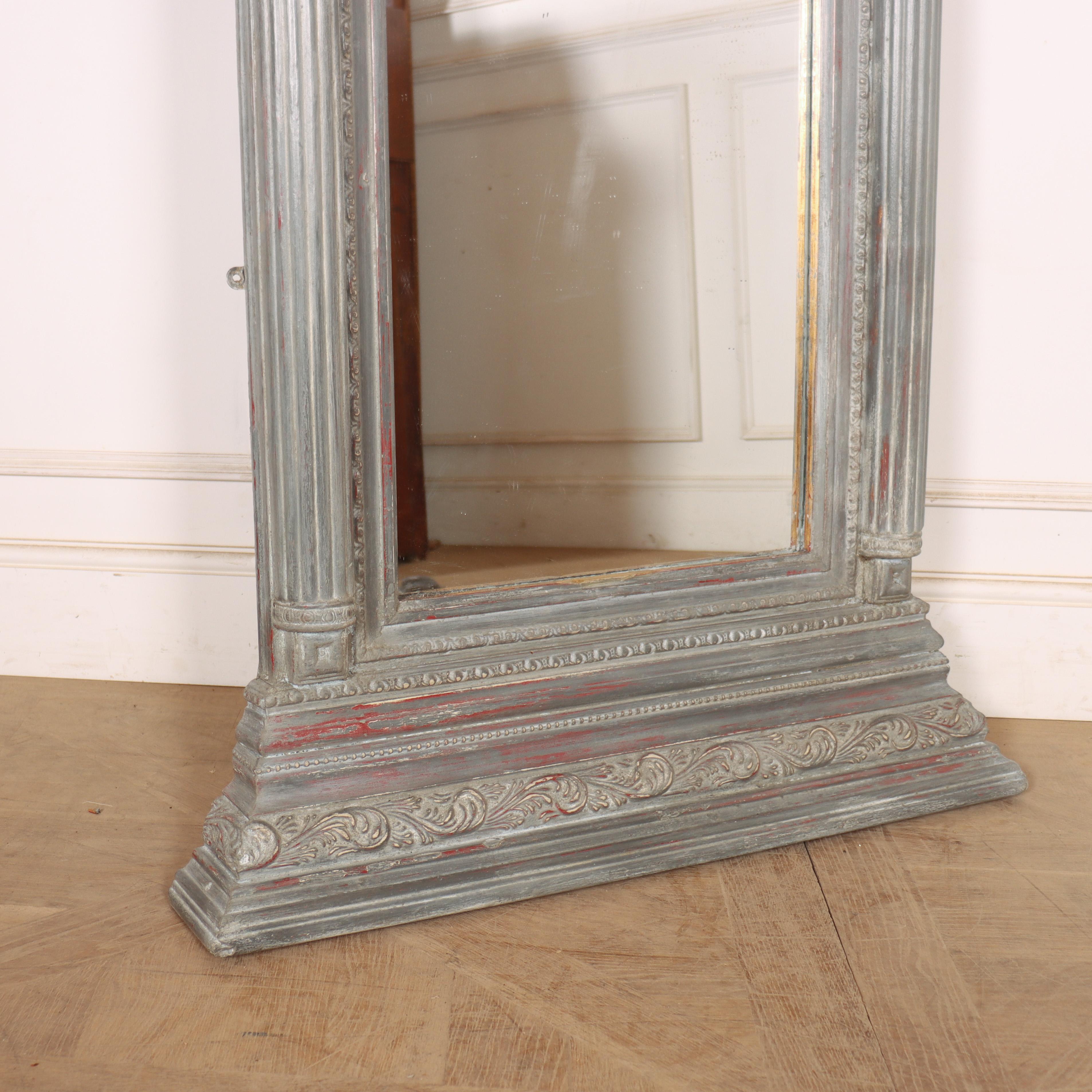 Peint Grand miroir de coiffeuse peint à la française en vente
