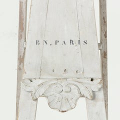 Tall French Painted Library Ladder from the Bibliothèque Nationale de Paris