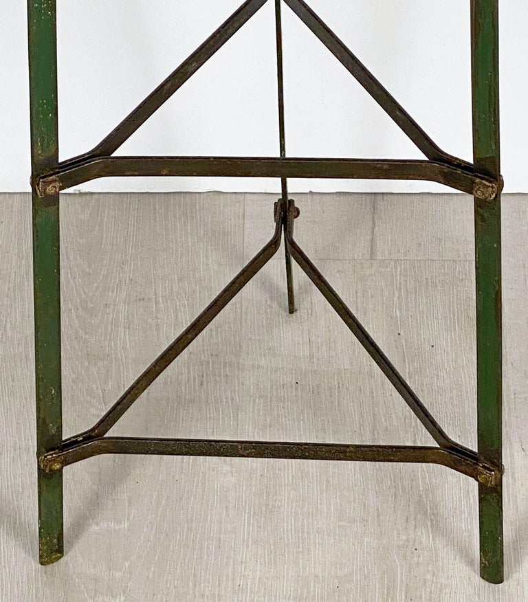 20th Century Tall French Pan or Pot Stand of Painted Metal