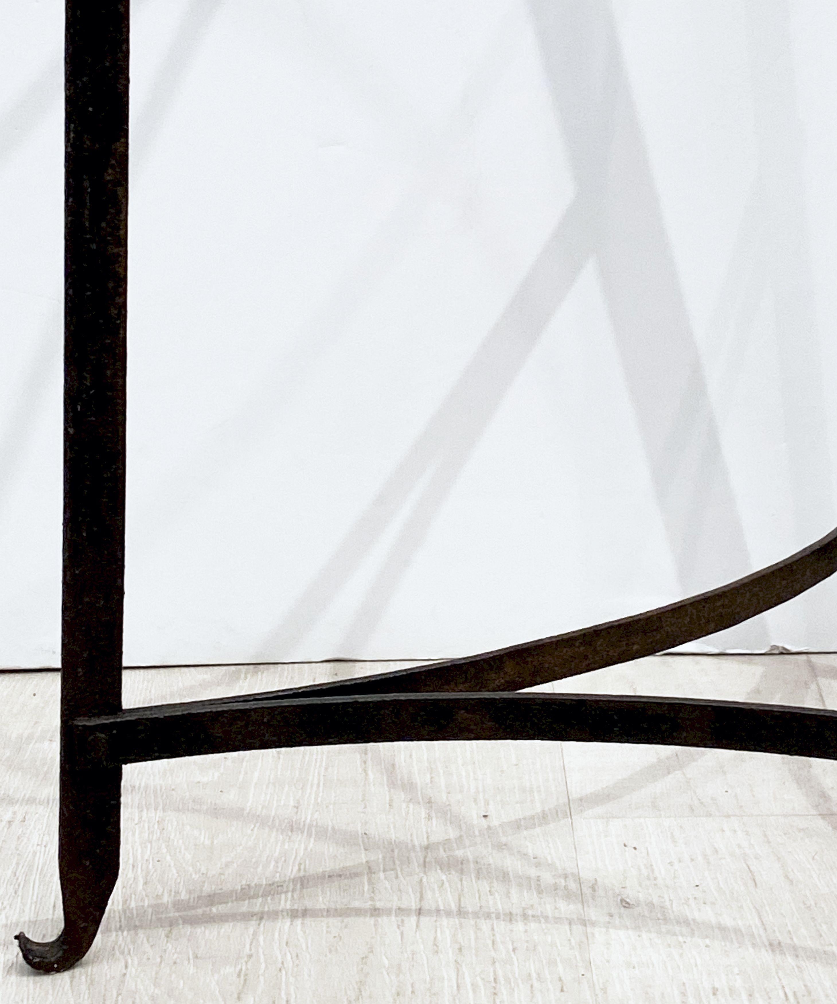 Tall French Pan or Pot Stand of Wrought Iron 5