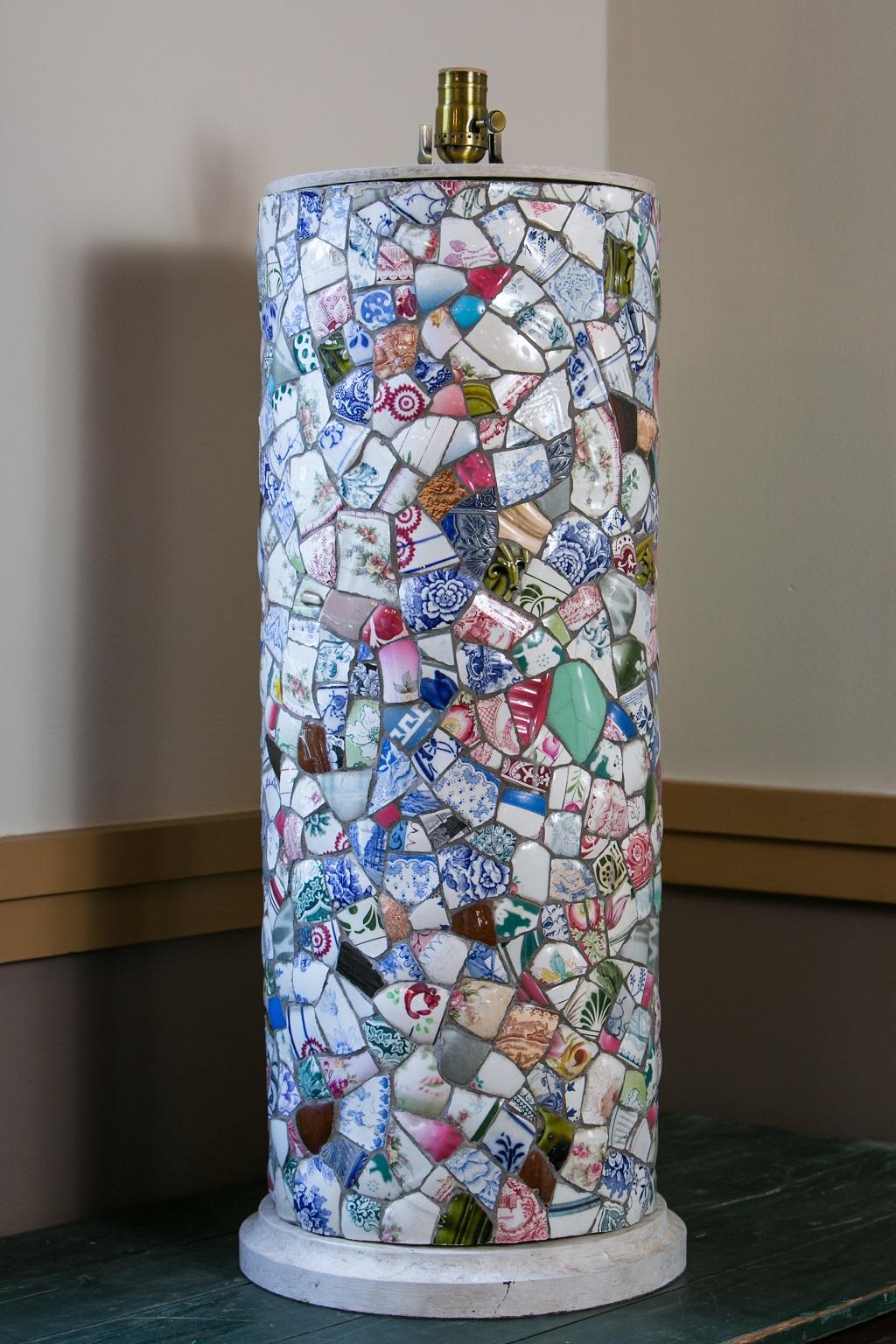 Tall Charming Mosaic Lamp 1