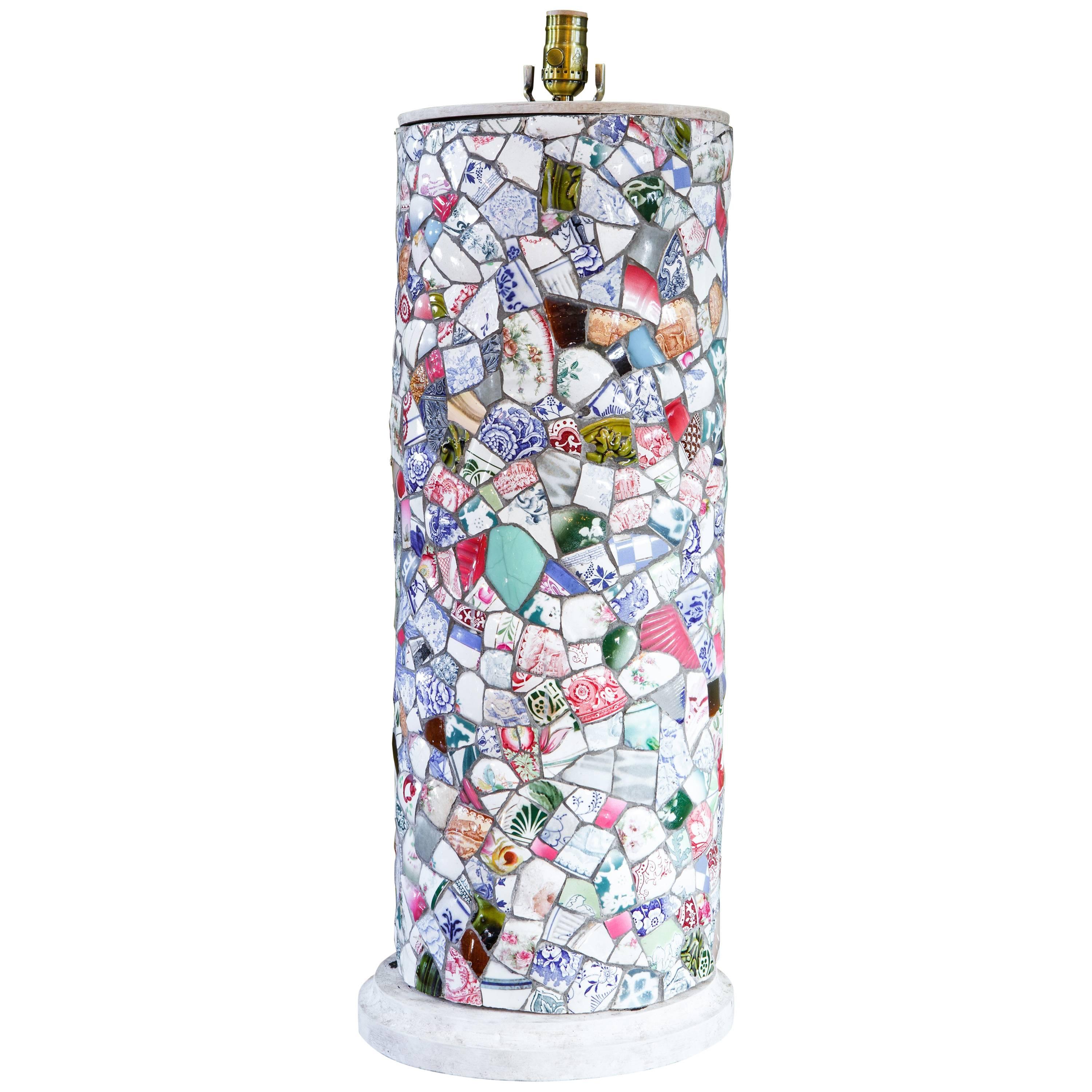 Tall Charming Mosaic Lamp