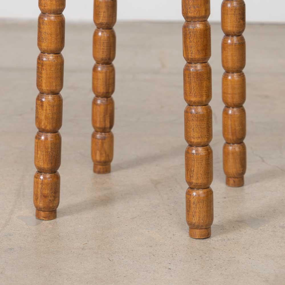 Tall French Wood Stool For Sale 6
