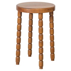 Tall French Wood Stool