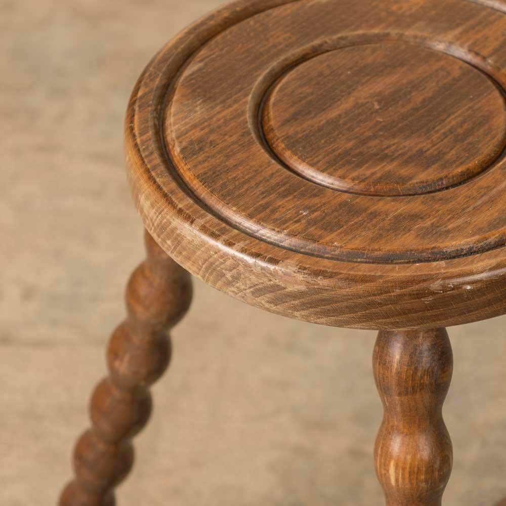 Sgabello francese alto a treppiede in Wood in vendita 4