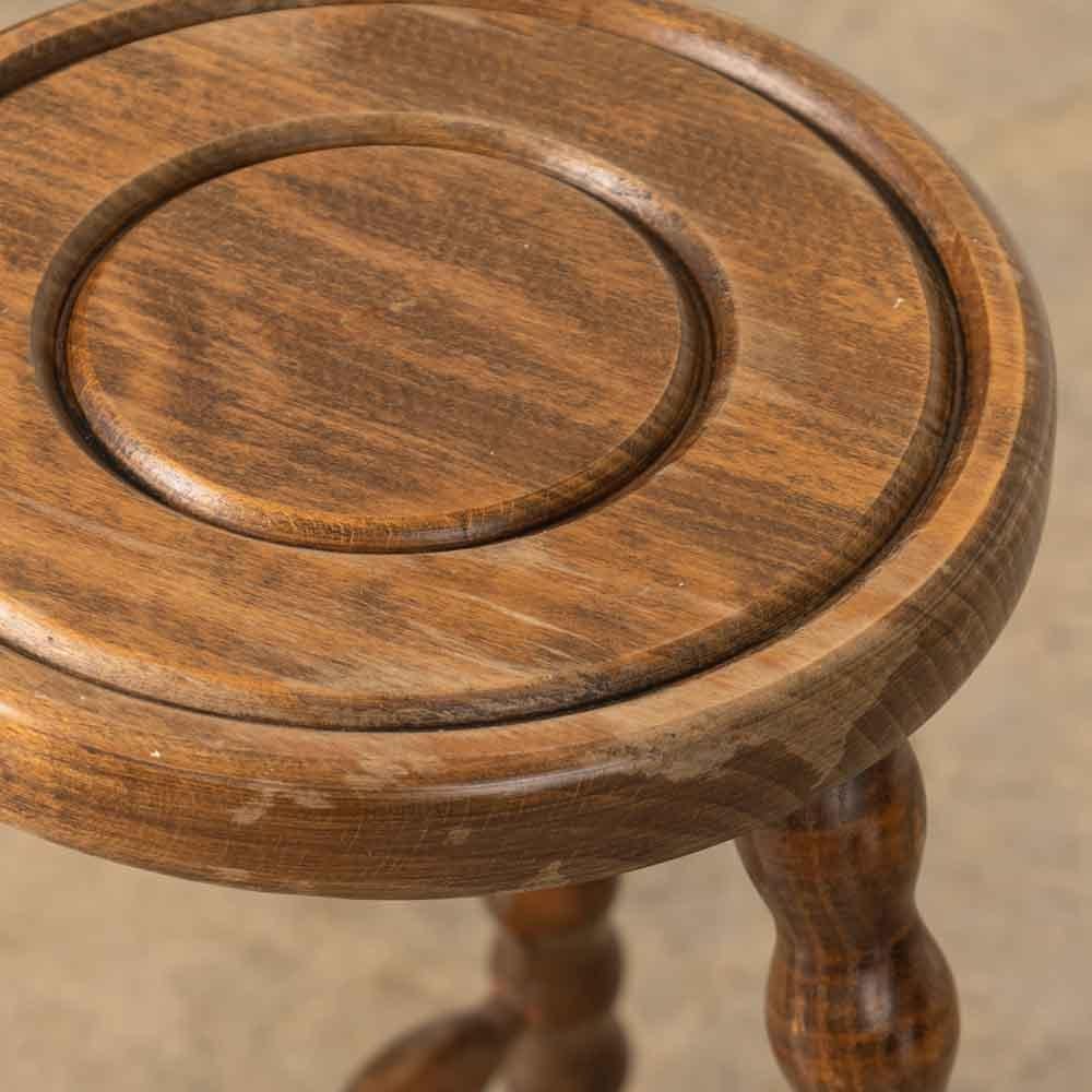 Sgabello francese alto a treppiede in Wood in vendita 5