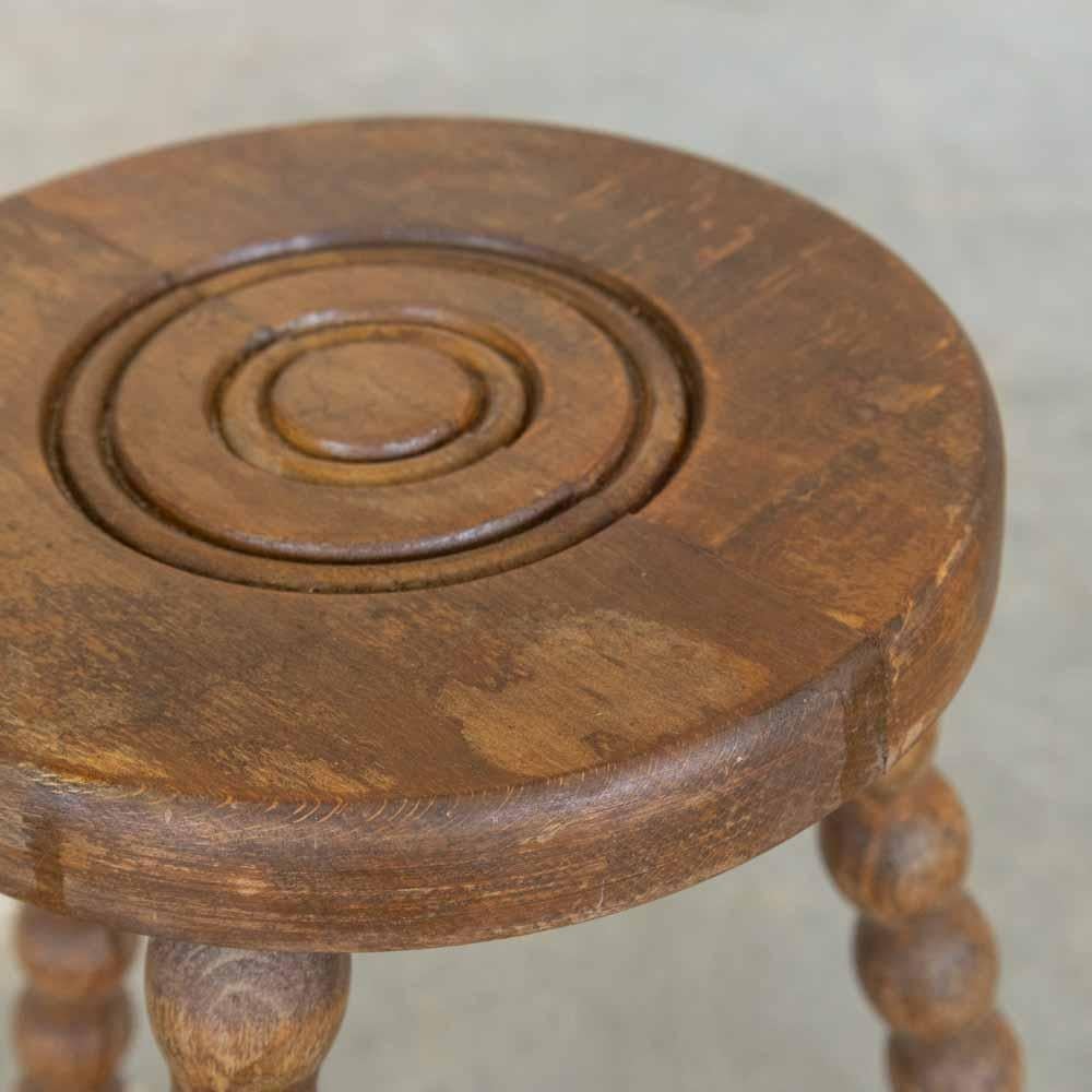 Sgabello francese alto a treppiede in Wood in vendita 7