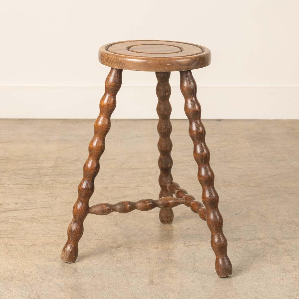 XX secolo Sgabello francese alto a treppiede in Wood in vendita