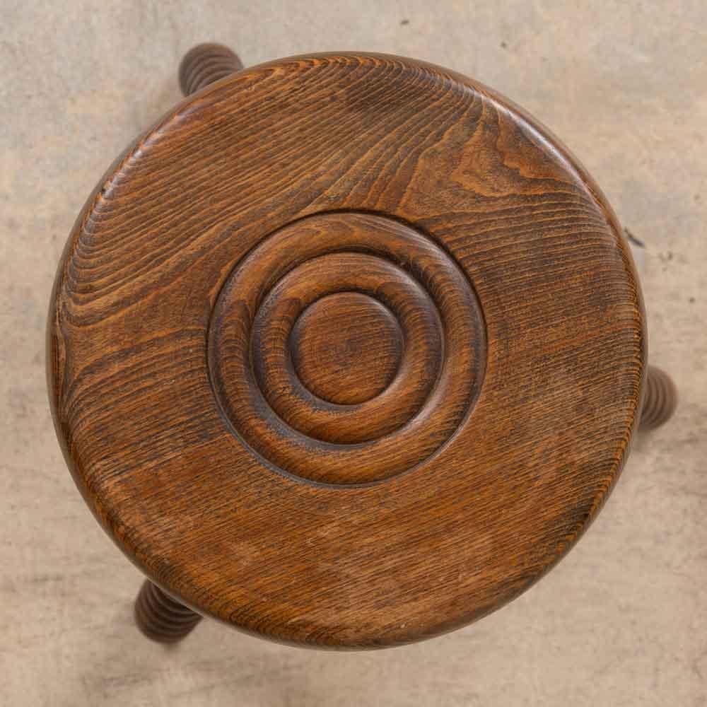 Tall French Wood Tripod Stool en vente 1