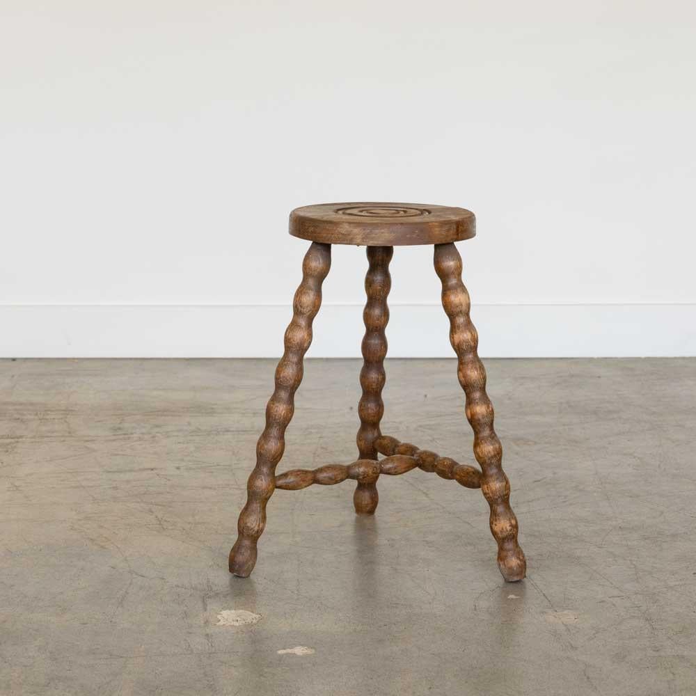 Sgabello francese alto a treppiede in Wood in vendita 2
