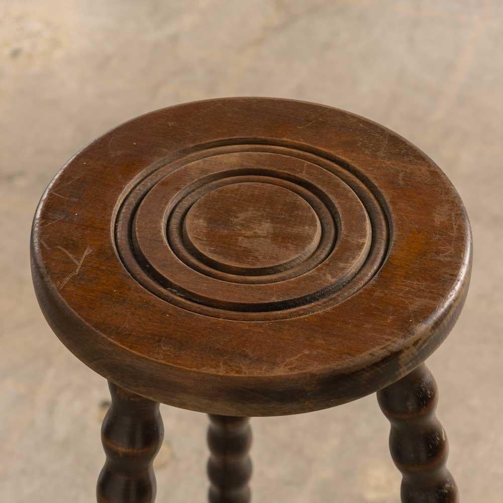Sgabello francese alto a treppiede in Wood in vendita 3