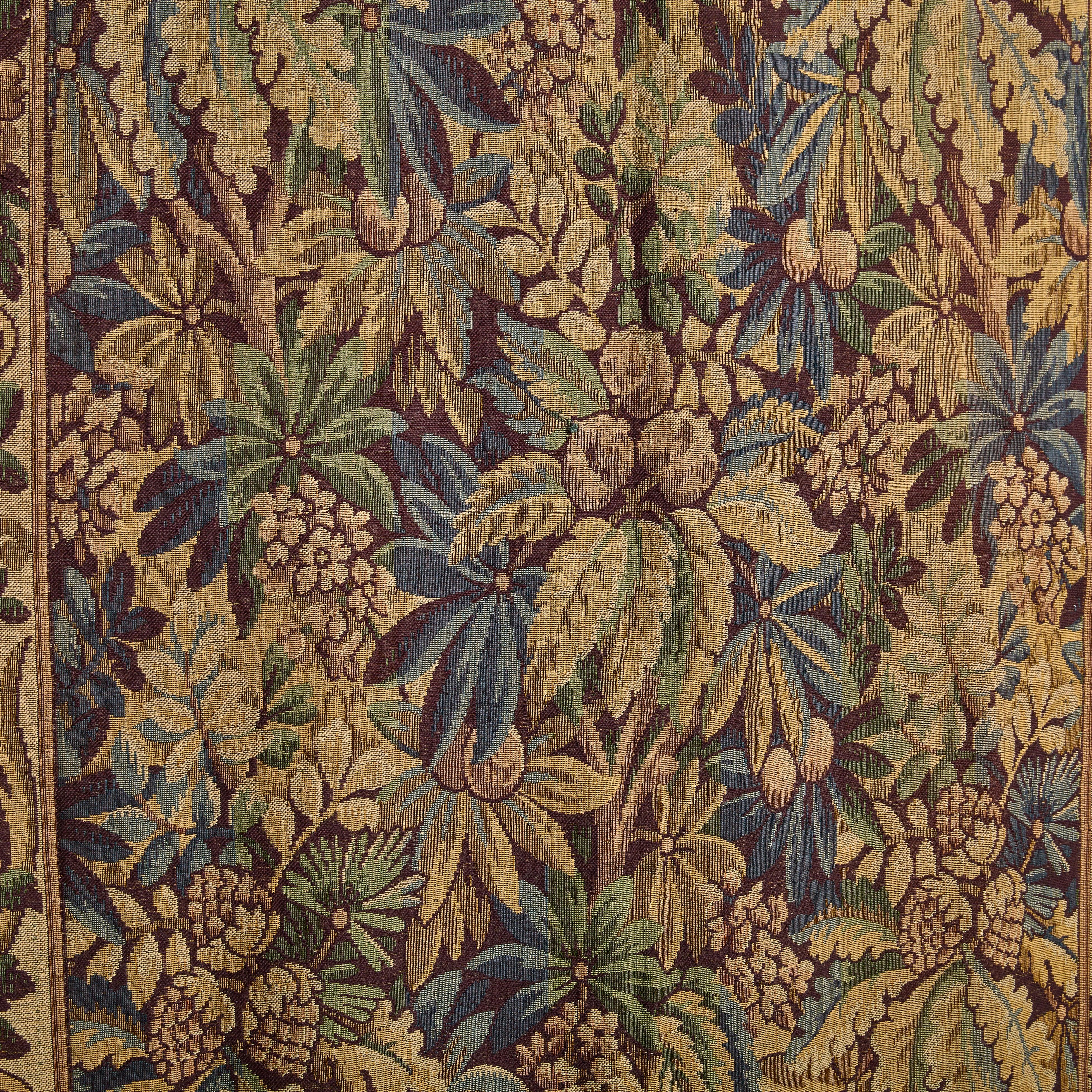 Tall French Woodland Scene Tapestry, 1920s For Sale 3