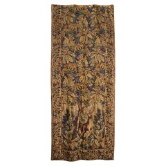 Tall French Woodland Scene Tapestry, 1920s