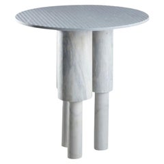 Tall Game of Stone Side Table, Blue by Josefina Munoz