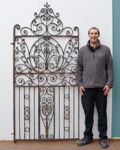 Tall Georgian Wrought Iron Pedestrian Gate