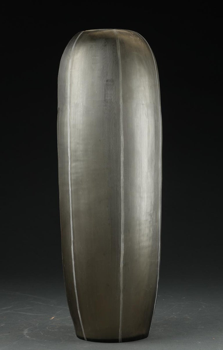 Tall Glass Vase by Guaxs at 1stDibs guaxs sale, a vase made of glass