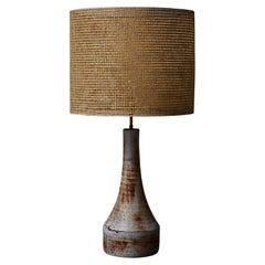 Tall Glazed Ceramic Table Lamp by Accolay