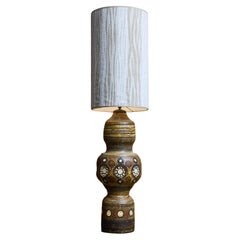 Lampada da tavolo alta in ceramica smaltata di Georges Pelletier
