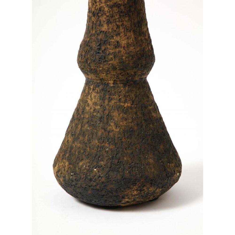 Tall Glazed Ceramic Vase in the Manner of Willem Schalling, circa 1970 For Sale 3