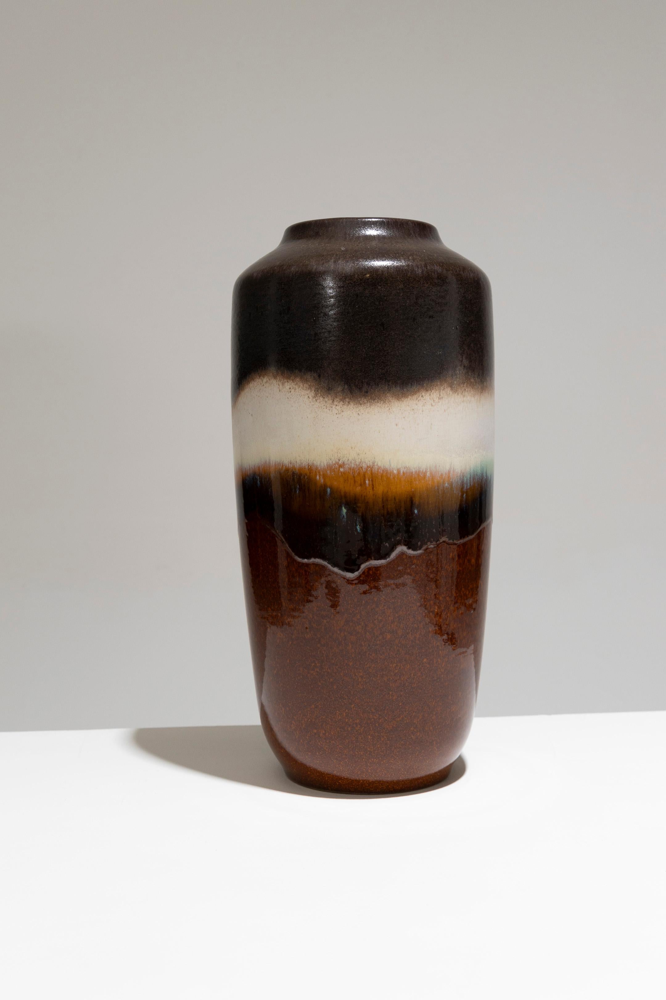 Mid-Century Modern Tall Glazed Pottery Vase, West Germany, 1960s