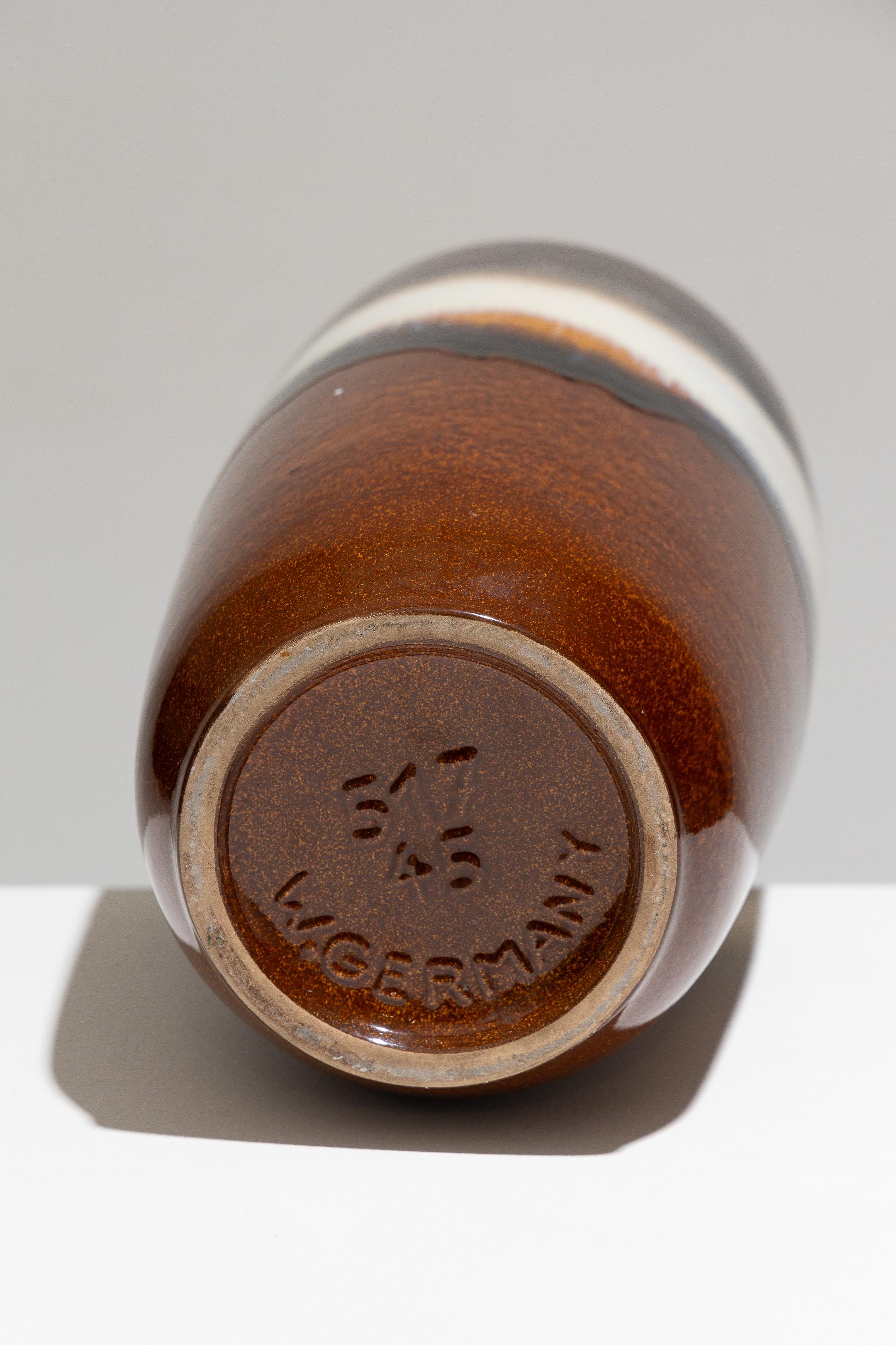 20th Century Tall Glazed Pottery Vase, West Germany, 1960s
