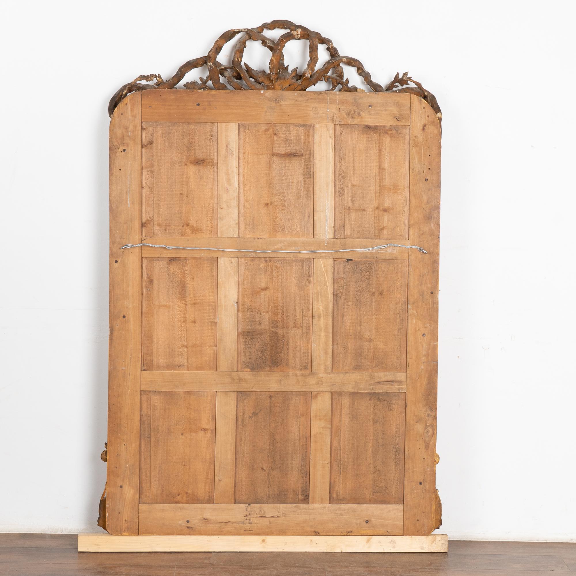 Specchio alto dorato, Danimarca, 1820-40 circa in vendita 5