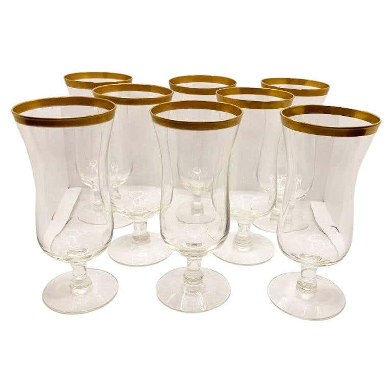 Gold Rim Glasses - 1,717 For Sale on 1stDibs | gold rimmed drinking ...