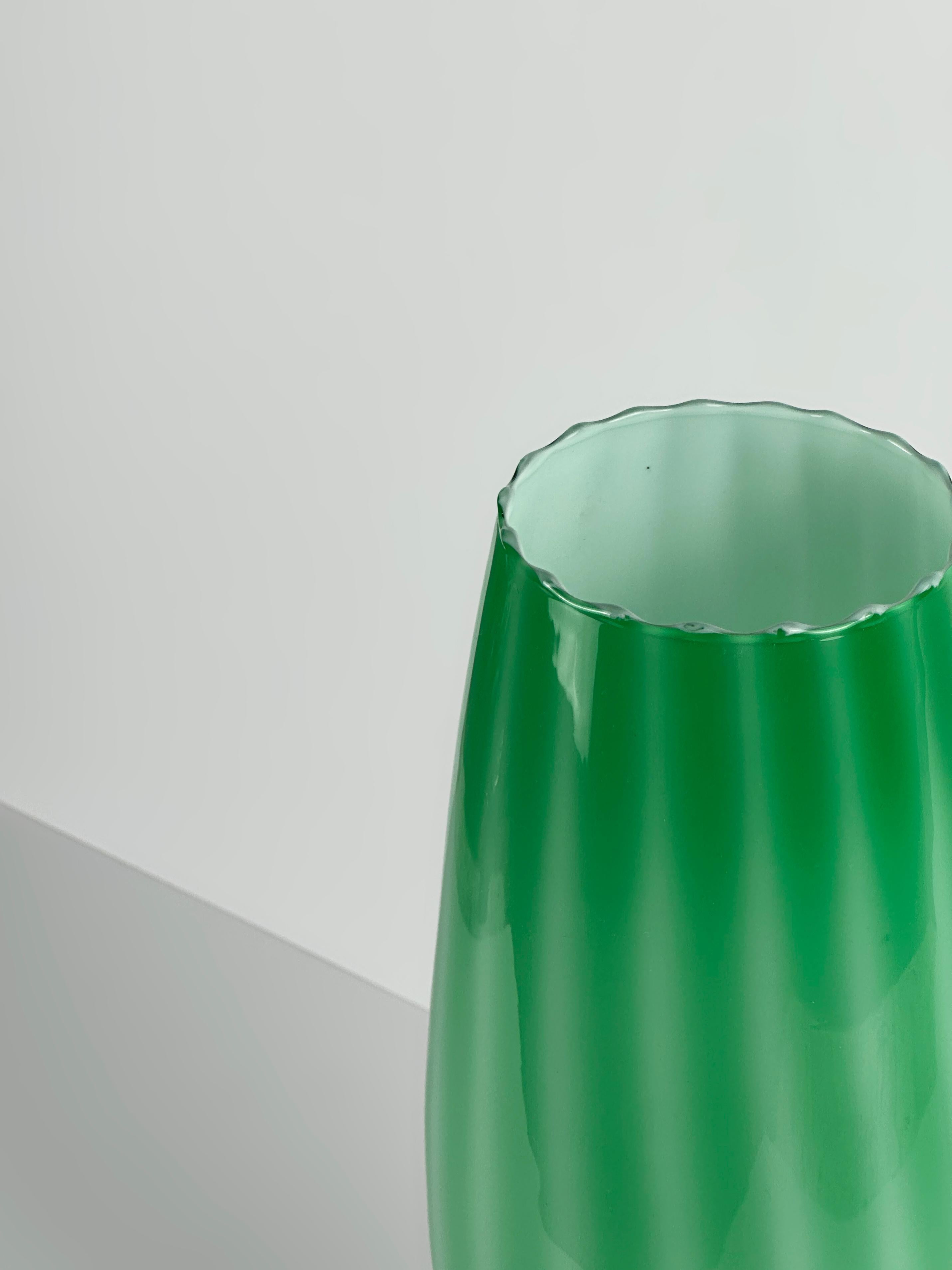 Vaso alto in vetro Greene & Greene della Vetreria Artistica Toscana, anni '70, Italia in vendita 3