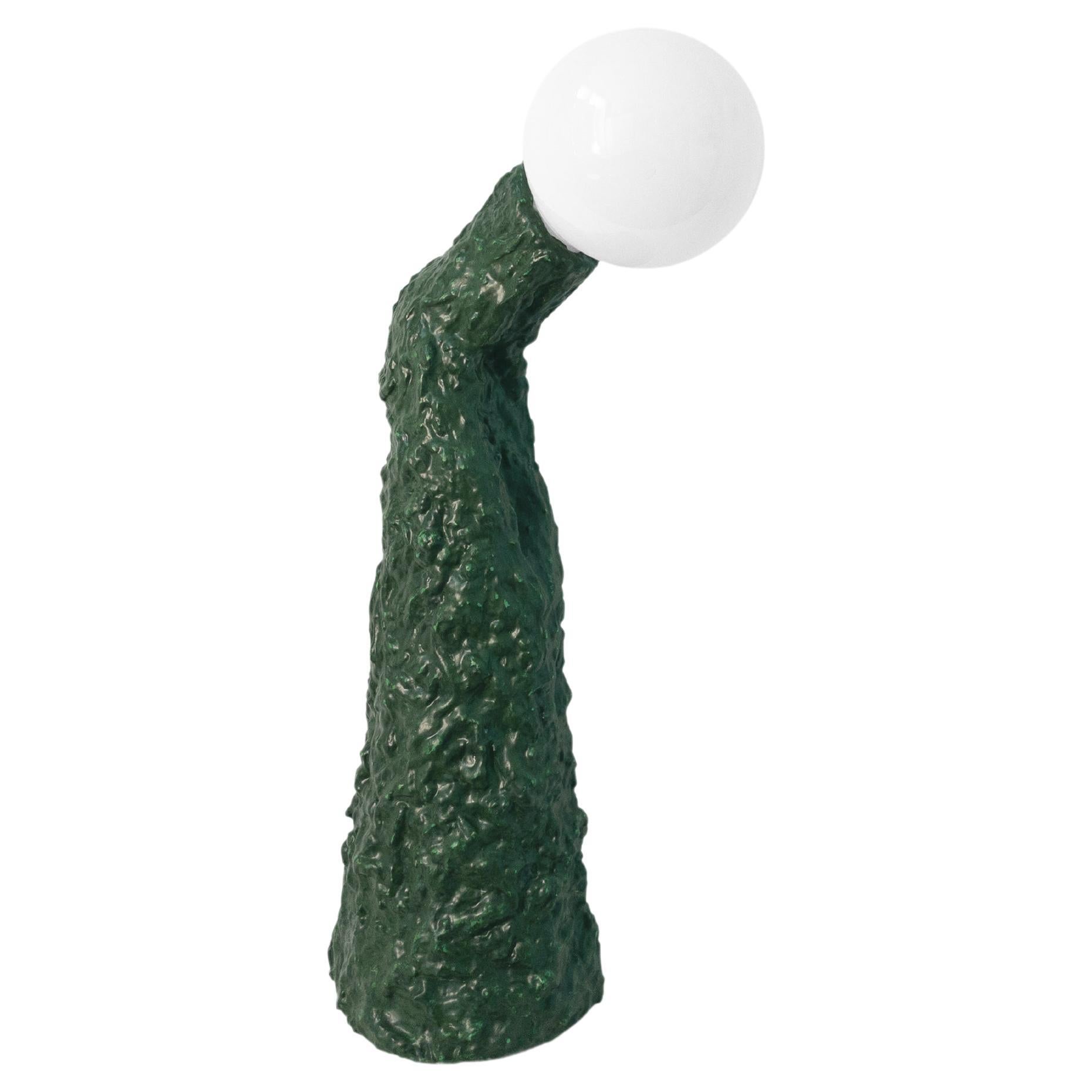 Contemporary Dimmable Tall Green Table Lamp by Nicola Cecutti.