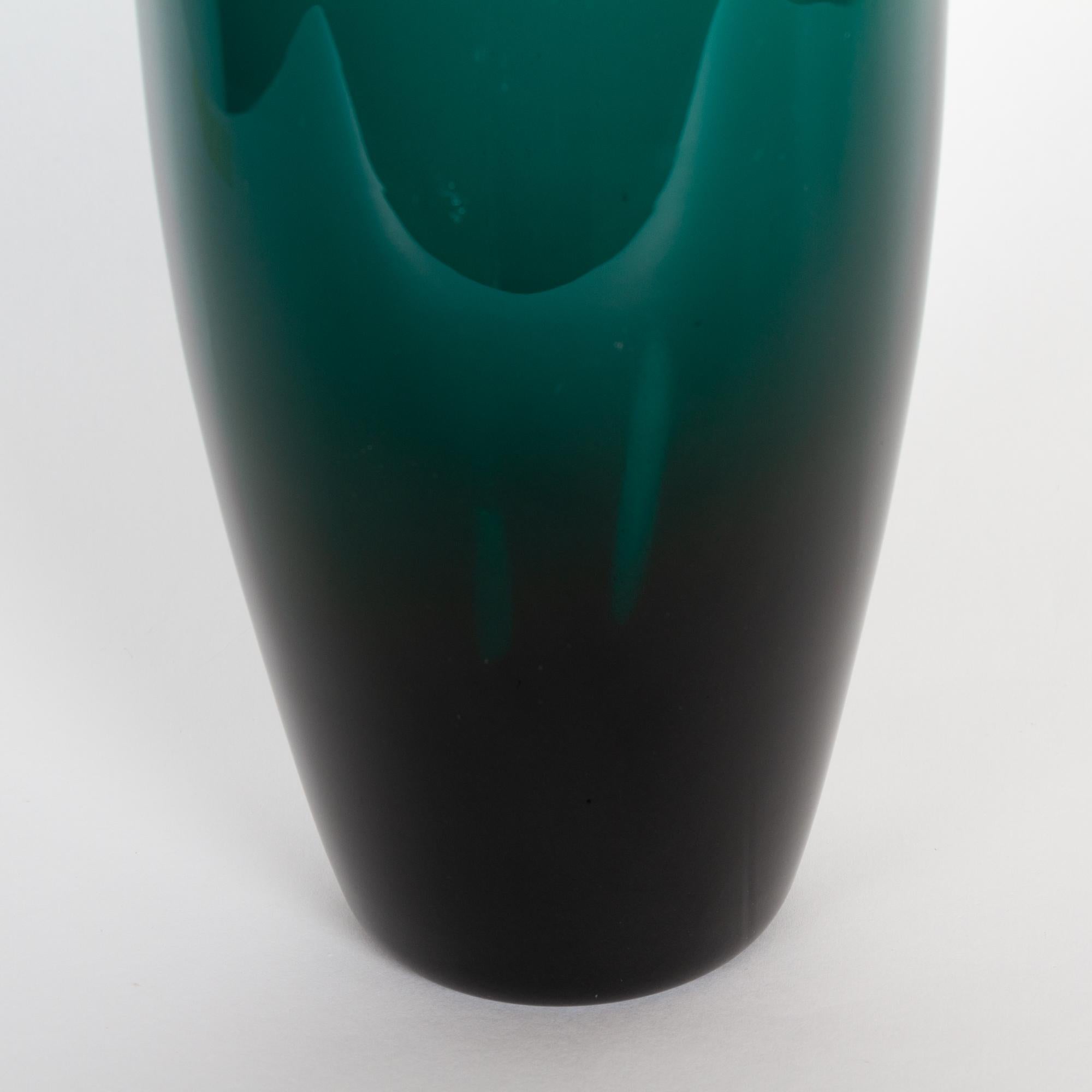 Tall Greenland Torpedo Vase by Per Lütken for Holmegaard, 1960s 1