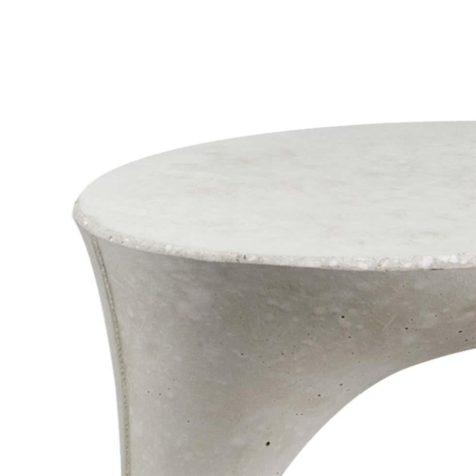 Tall Grey Kreten Nightstand, Bedside Table from Souda, Made to Order In New Condition For Sale In Brooklyn, NY