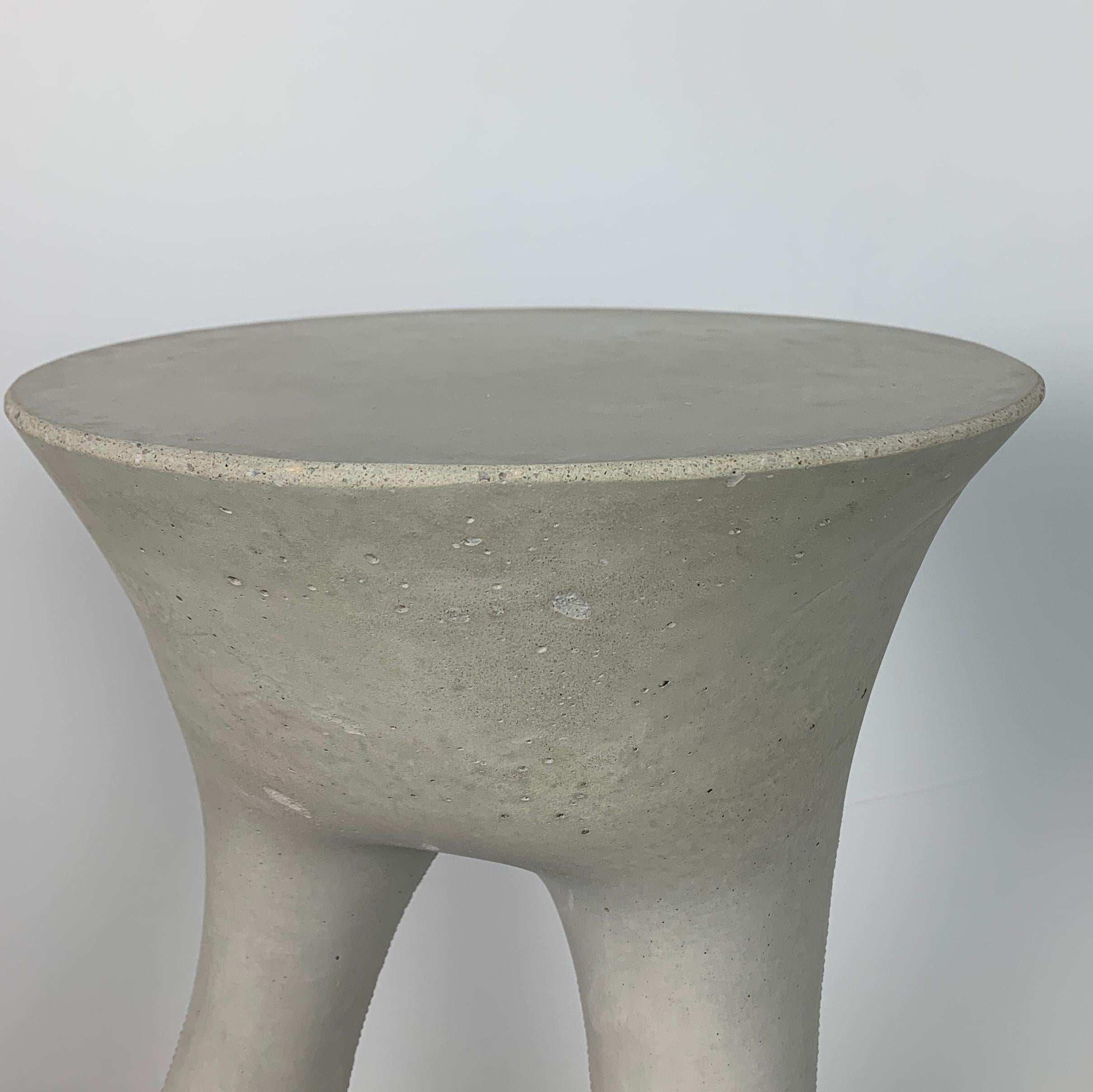 American Tall Grey Kreten Side Table from Souda, Factory 2nd
