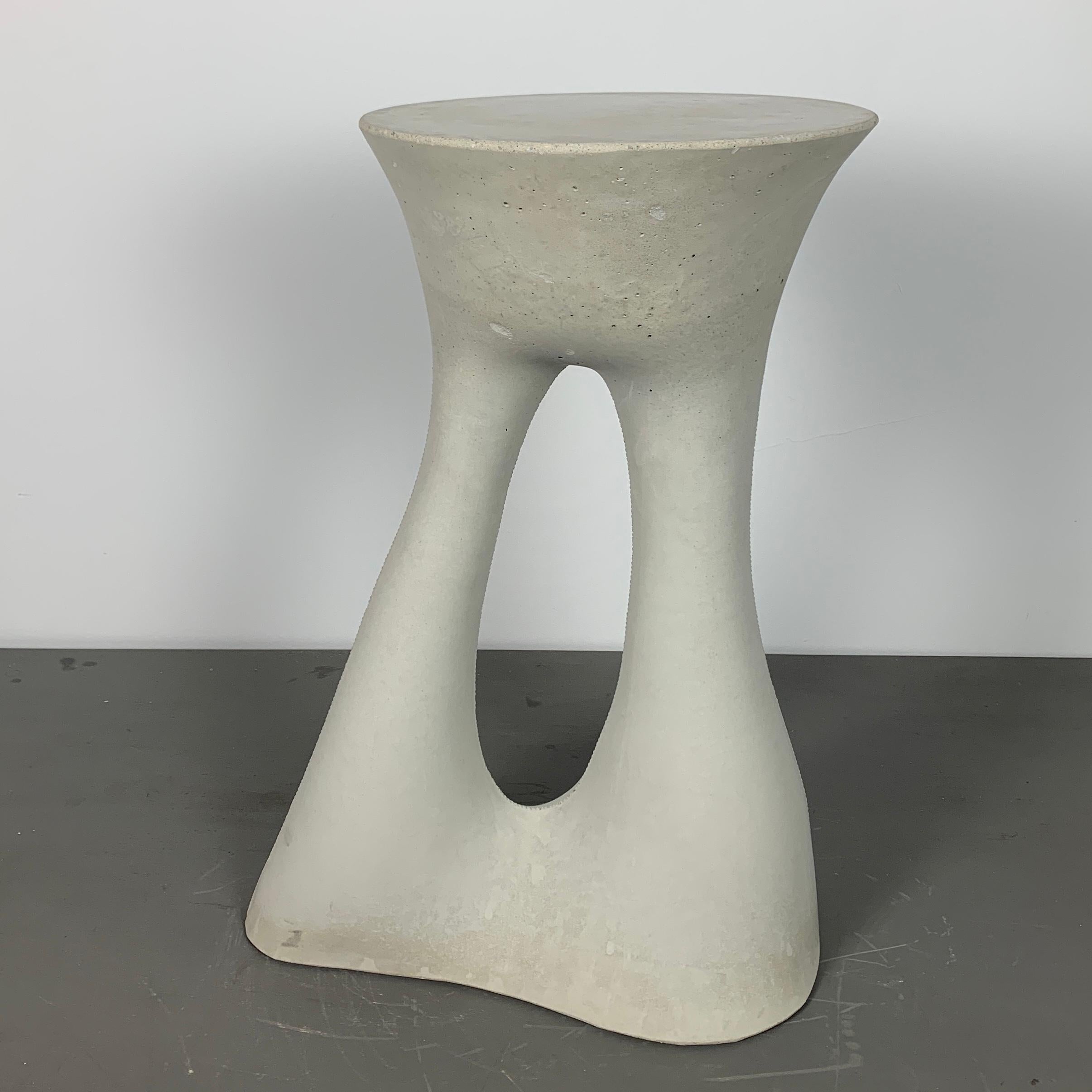 Cast Tall Grey Kreten Side Table from Souda, Factory 2nd