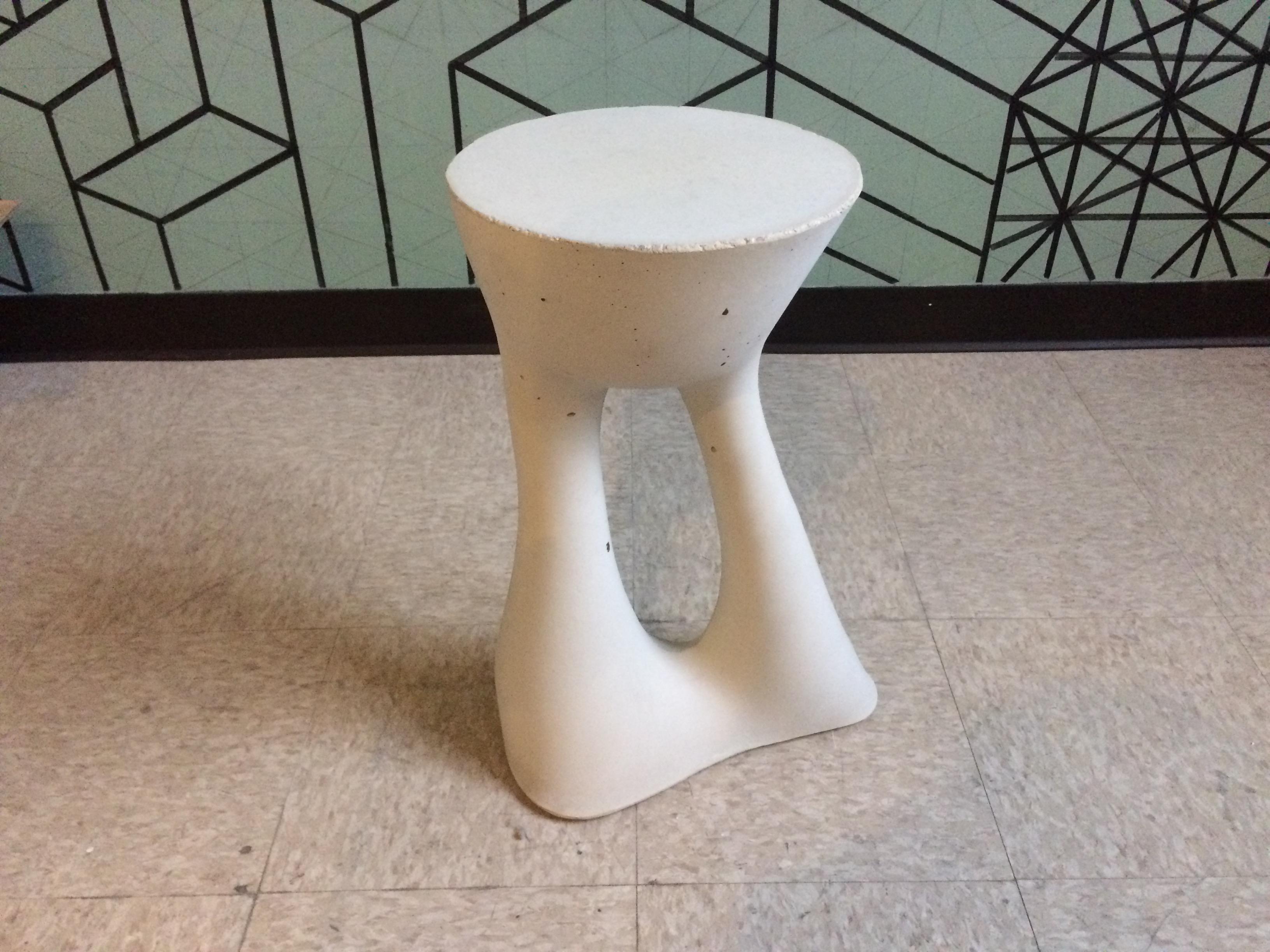 Tall Grey Kreten Side Table from Souda, Factory 2nd In Good Condition In Brooklyn, NY