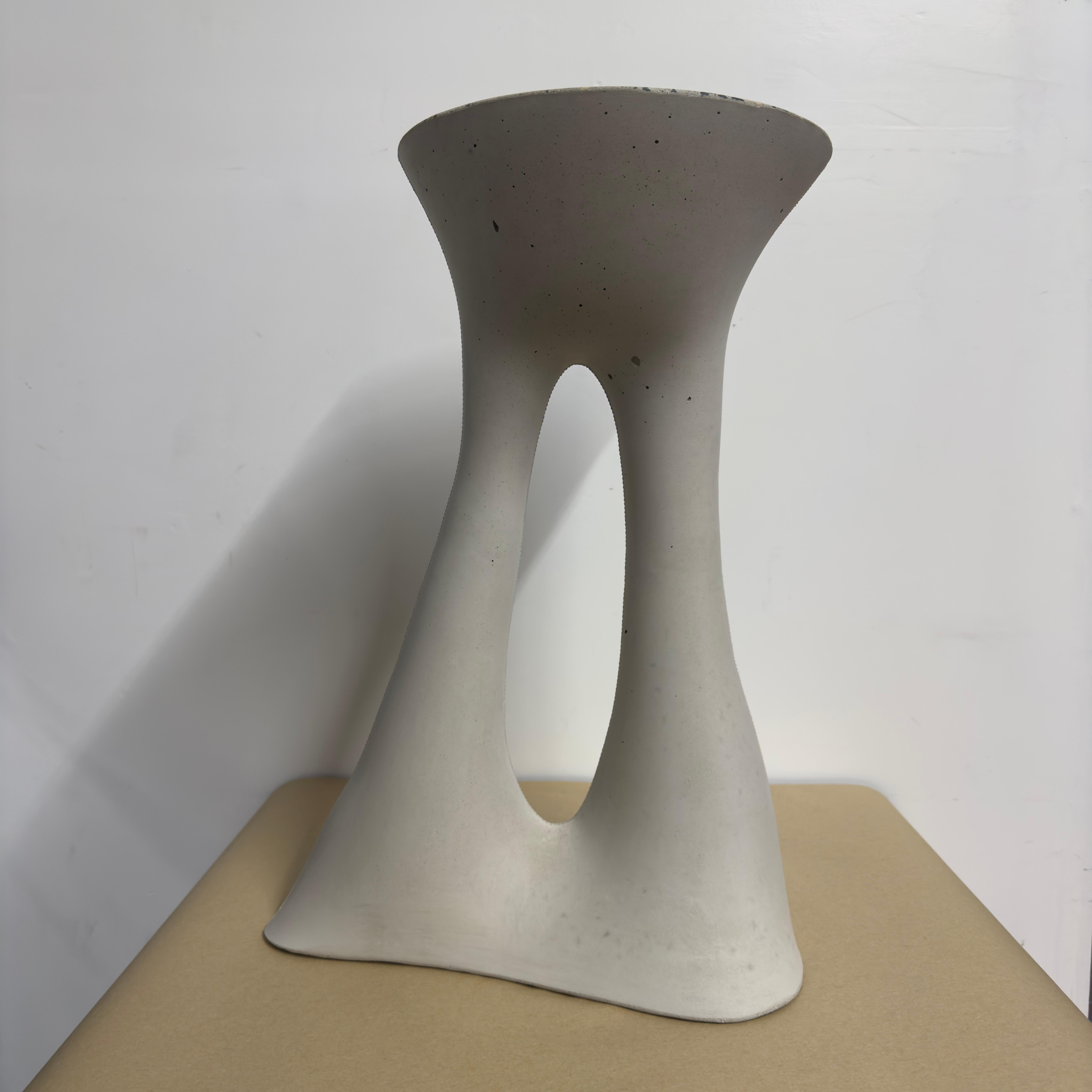 Tall Grey Kreten Side Table from Souda, Factory 2nd 1