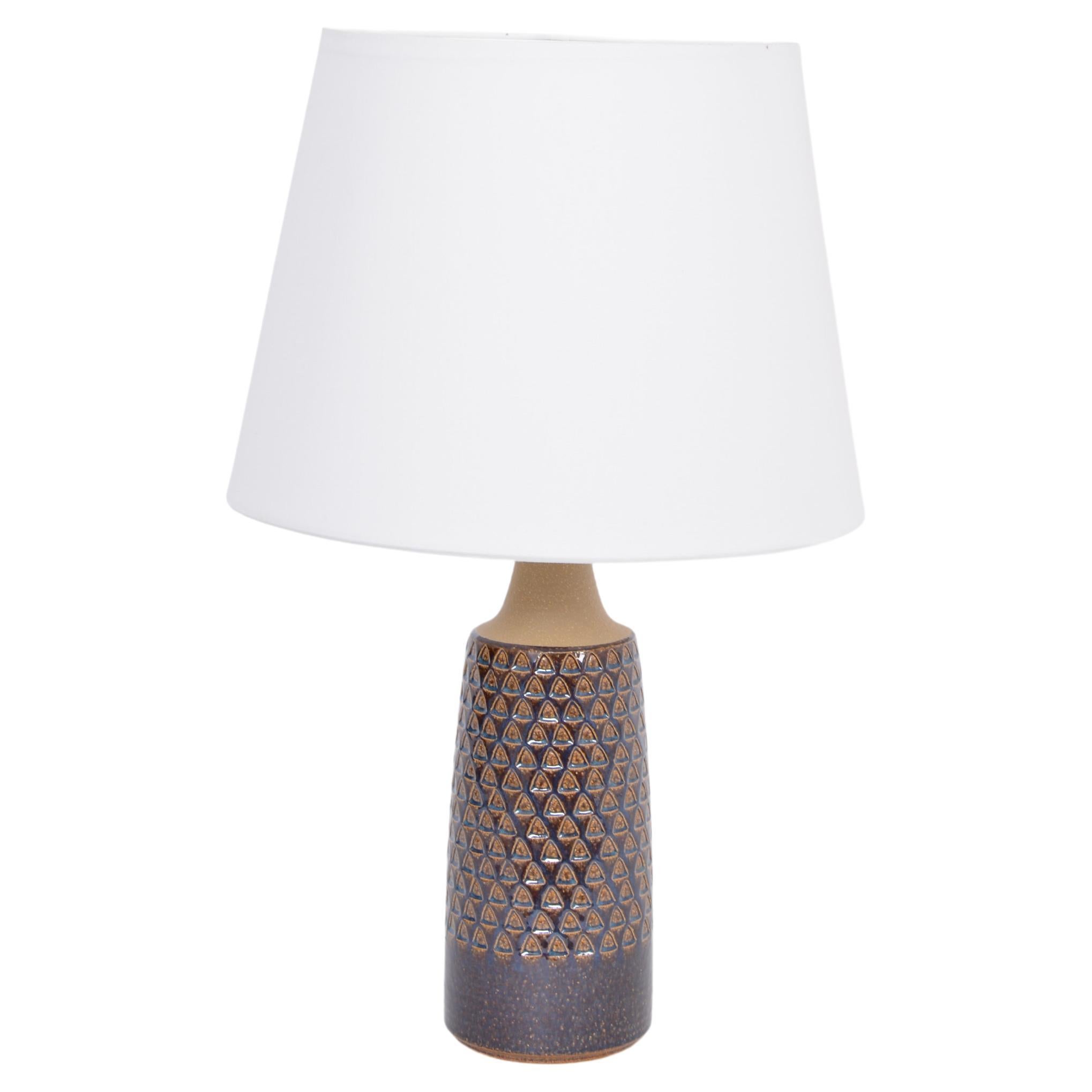 Tall Handmade Danish Mid-Century Modern Ceramic Table Lamp by Soholm For Sale