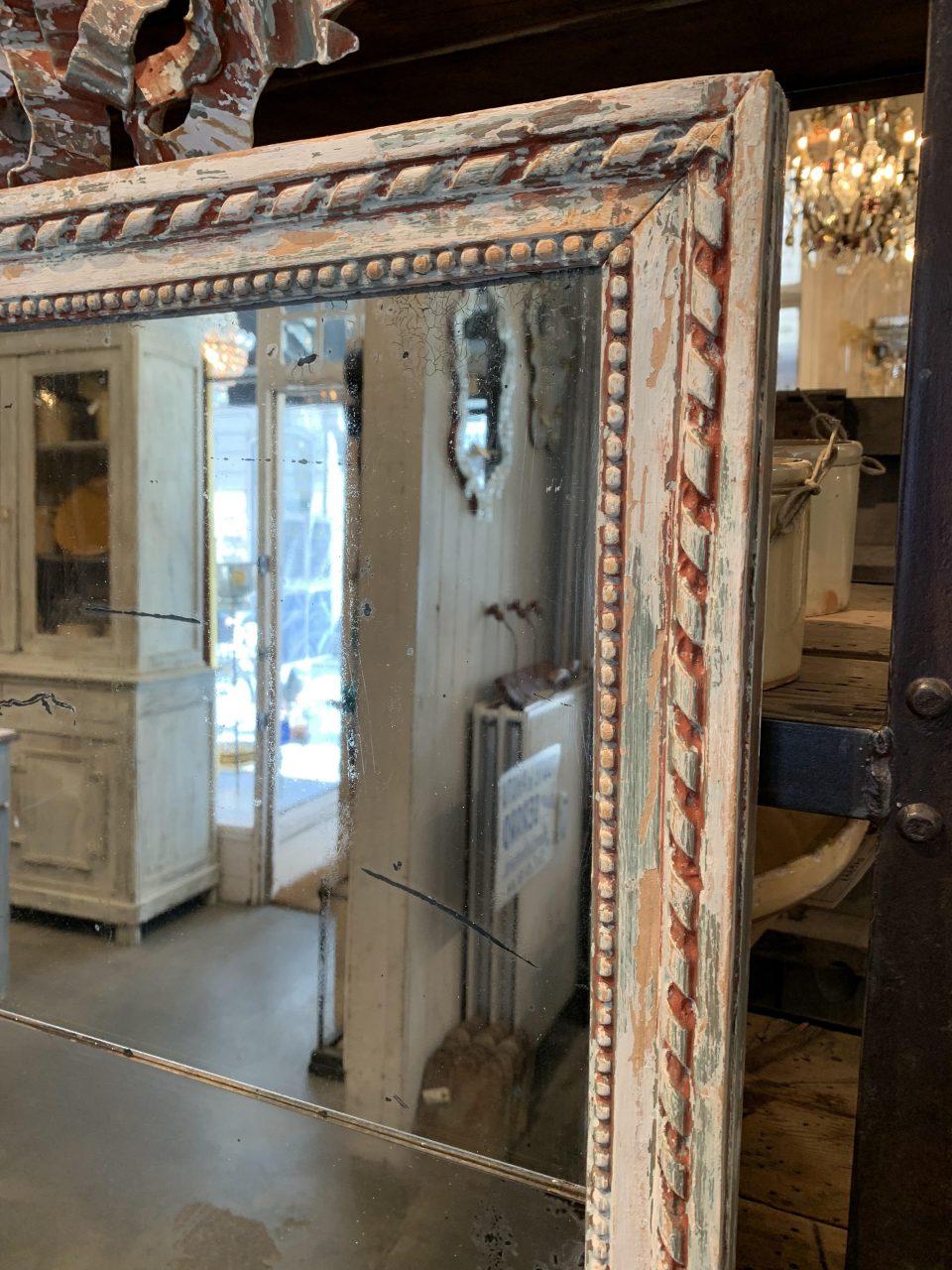 Français Grand miroir Louis XVI en vente