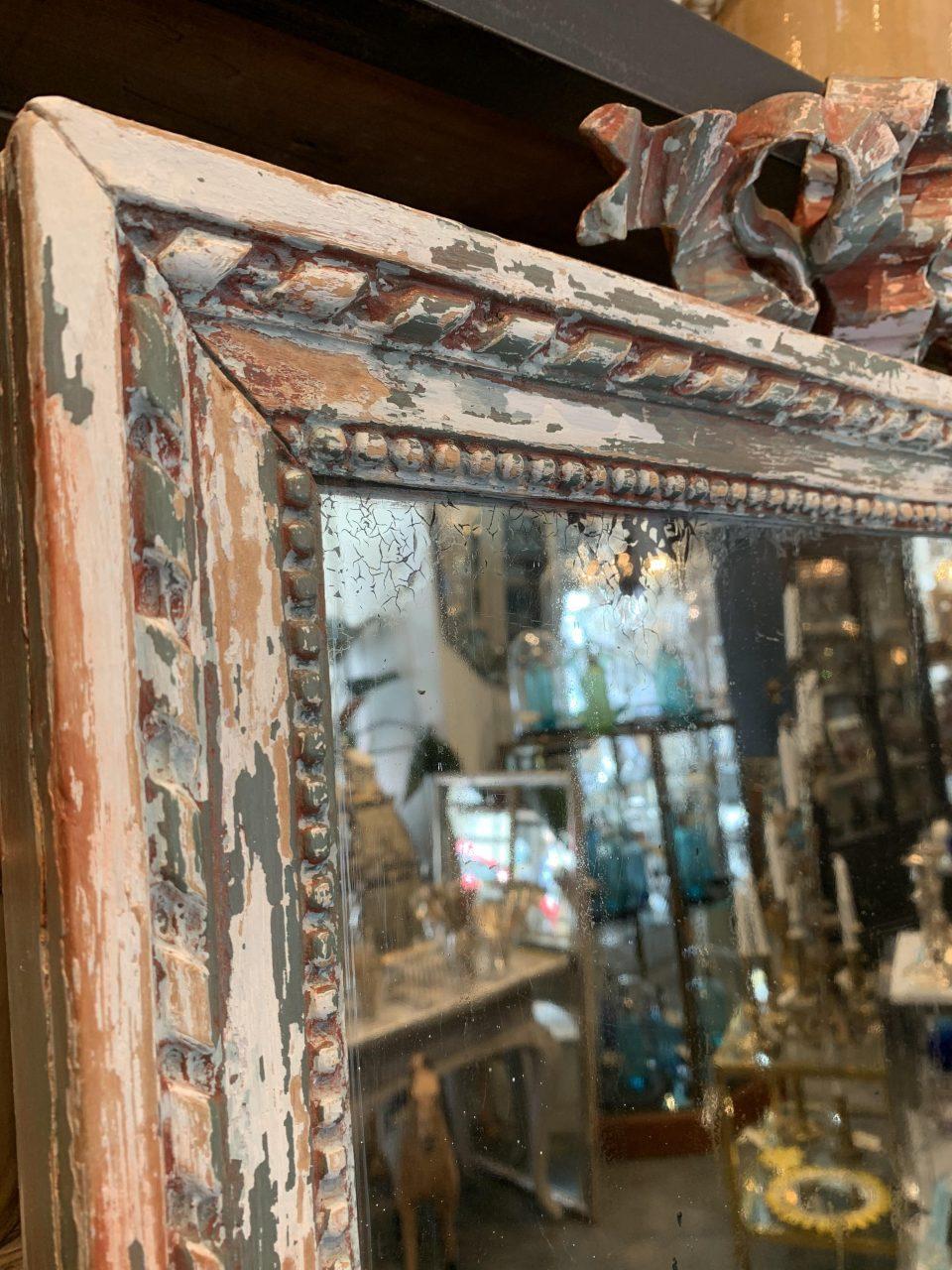 Doré Grand miroir Louis XVI en vente