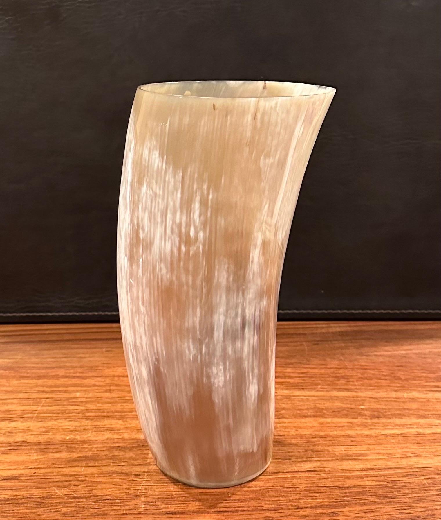 Contemporary Tall Horn Vase by Arcahorn of Italy For Sale