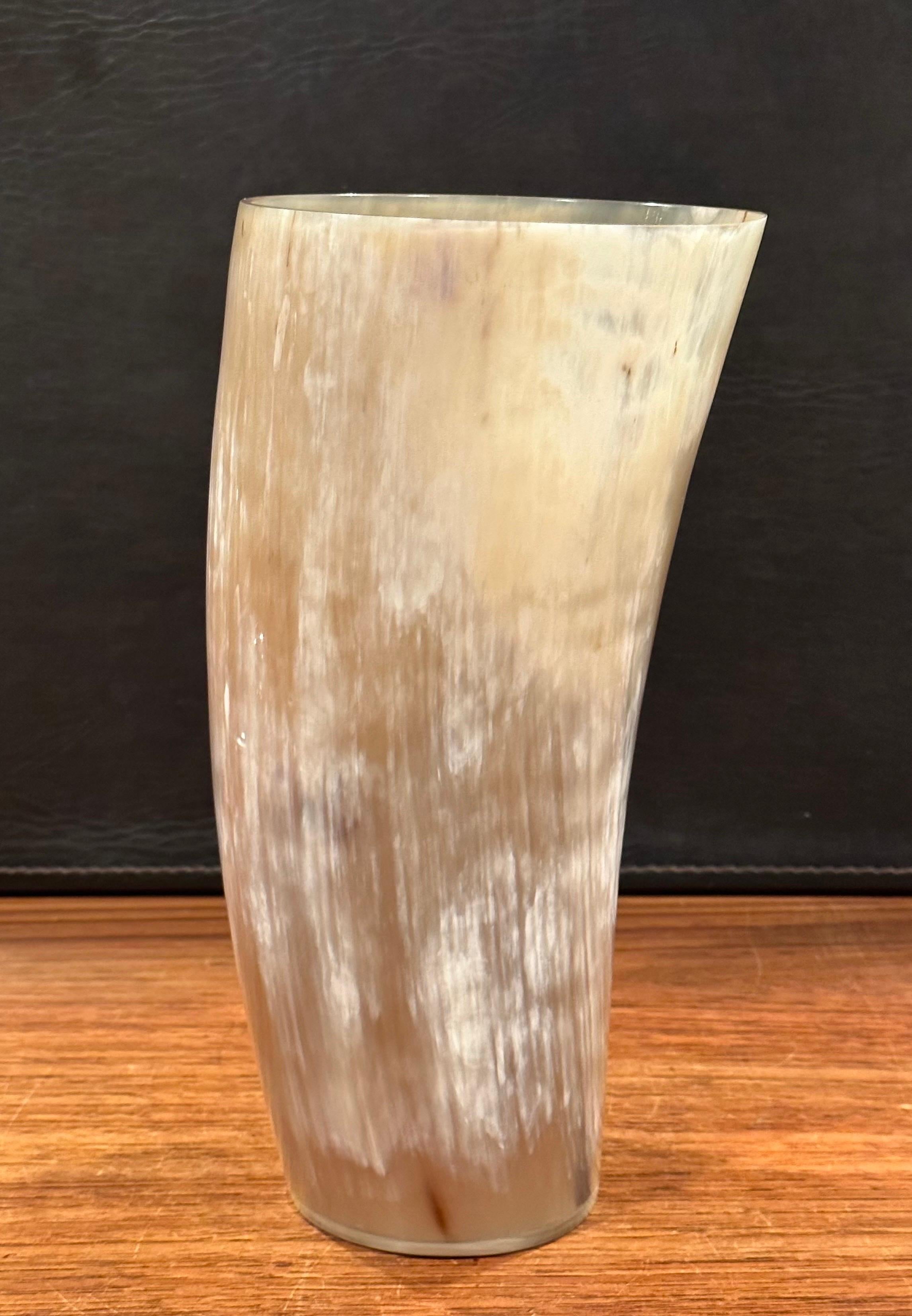 Tall Horn Vase by Arcahorn of Italy For Sale 1