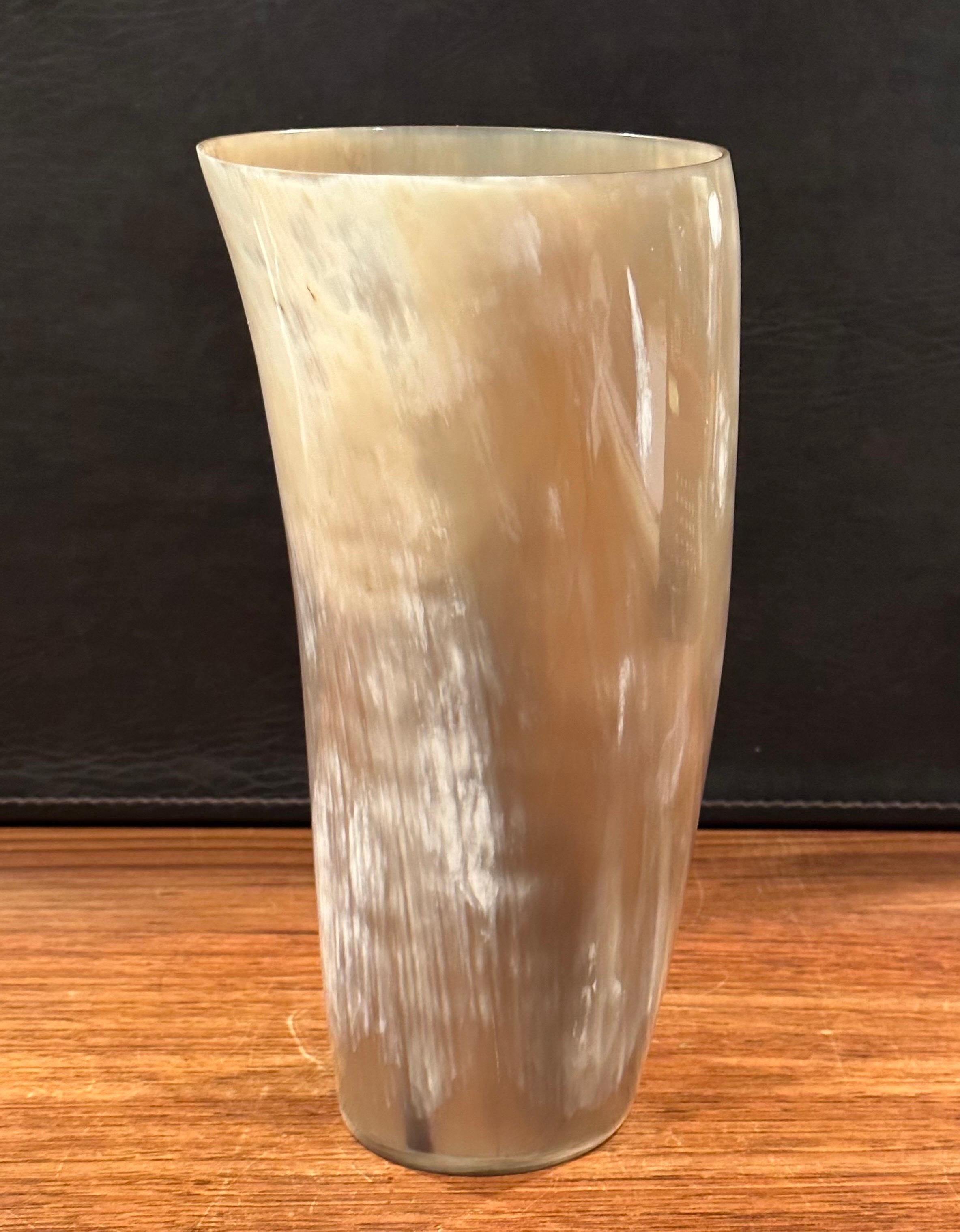 Tall Horn Vase by Arcahorn of Italy For Sale 2